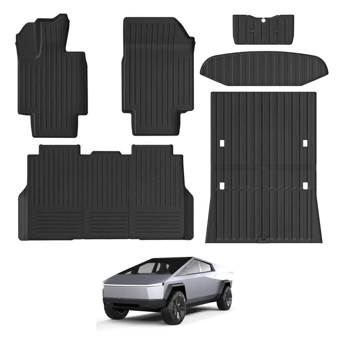 infinaware- All Weather TPE Floor Mats for Tesla Cybertruck