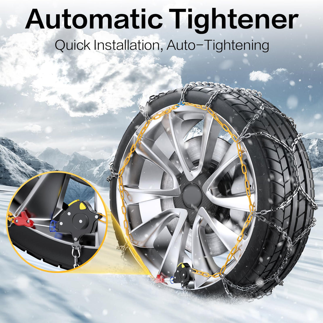 infinaware - Automatic Tightening Snow Chains For Tesla Model Y Model 3 2017-2024  Add to wishlist