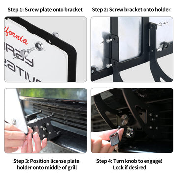 infinaware - Black License Plate Frame for Tesla Model 3/Y