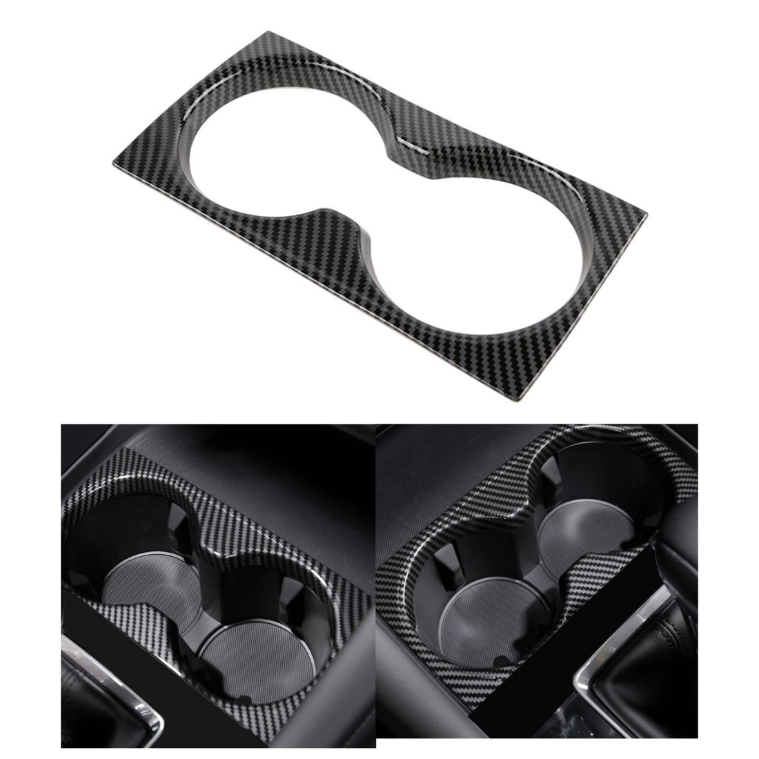 infinaware - Carbon Fiber beverage holder for Tesla Model S/X 2022-2024