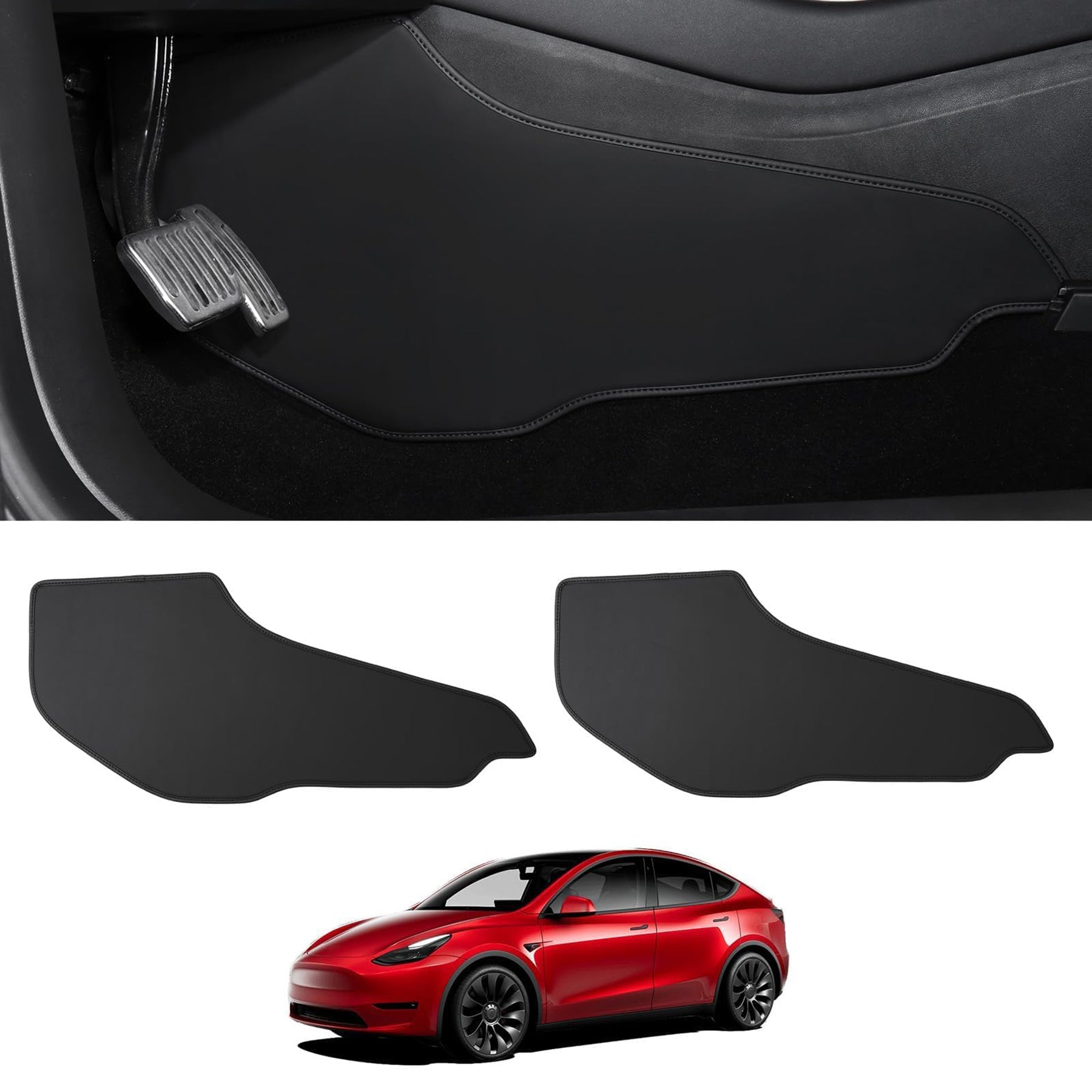 infinaware - Center Console Side Anti-Kick Mat For Tesla Model Y