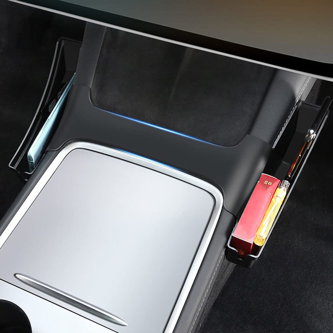 infinaware - Center console glove box organizer For Tesla Model 3/Y