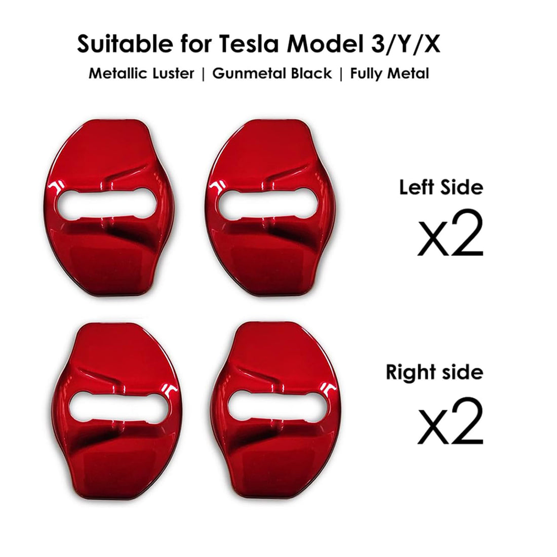 infinaware - Door Lock Cover for Tesla Model 3 2017-2023.10 & Model Y 2020-2024 | (4pcs)