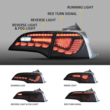 infinaware - Dragon Scale Tail Lights For Tesla Model 3/Y