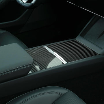 infinaware - Dry Carbon Fiber Panel Console Wrap For Tesla Model 3 Highland