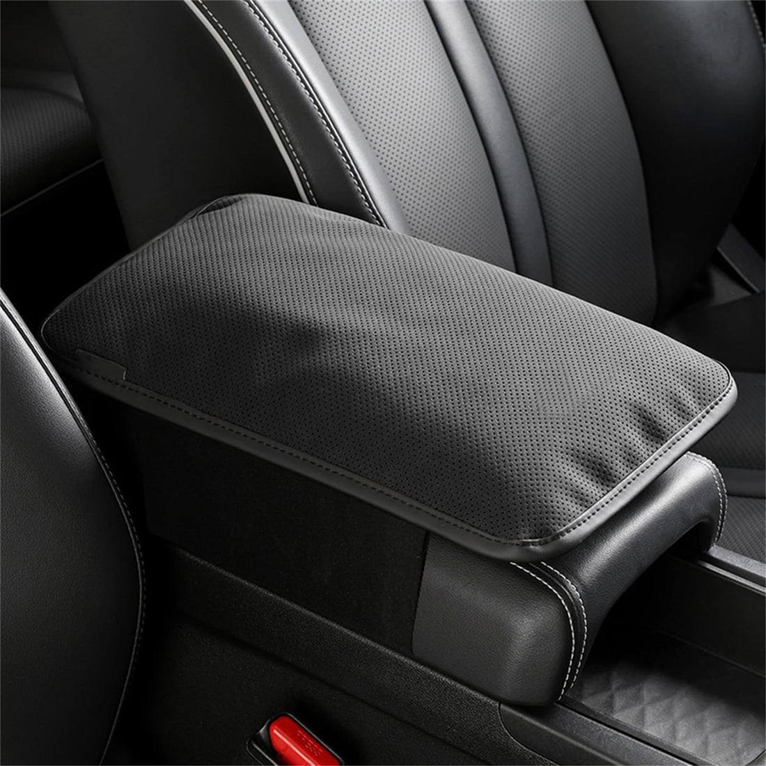 infinaware - Fluffy Leather Armrest Cushion for Tesla Model 3/Y/X/S