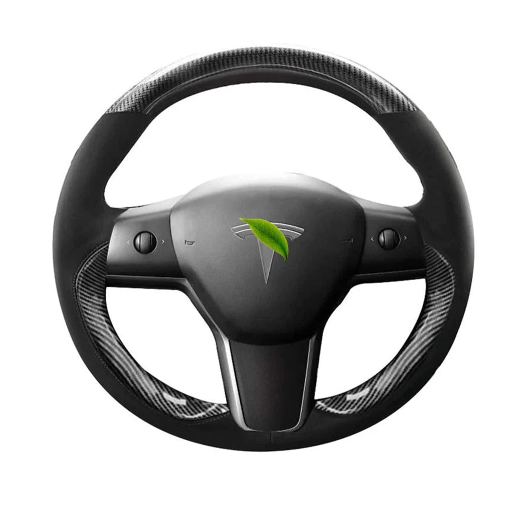 infinaware - Genuine Leather Steering Wheel Cover for Tesla Model 3 / Y