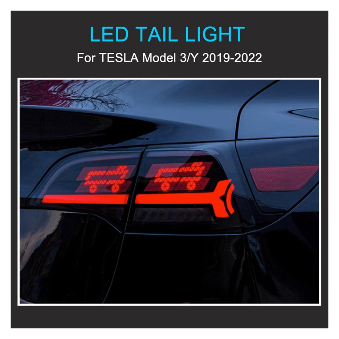 infinaware - LED APP-Controlled Letter Tail Lights For Tesla Model 3/Y