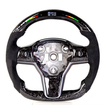 infinaware - Model 3 / Y LED Sport Alcantara Steering Wheel 【Style 32】