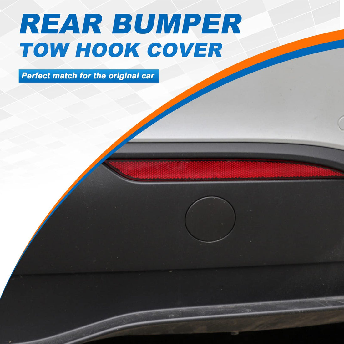 Rear Bumper Tow Hook Cover OEM for Tesla Model Y 2020-2024- 1494426-00-A