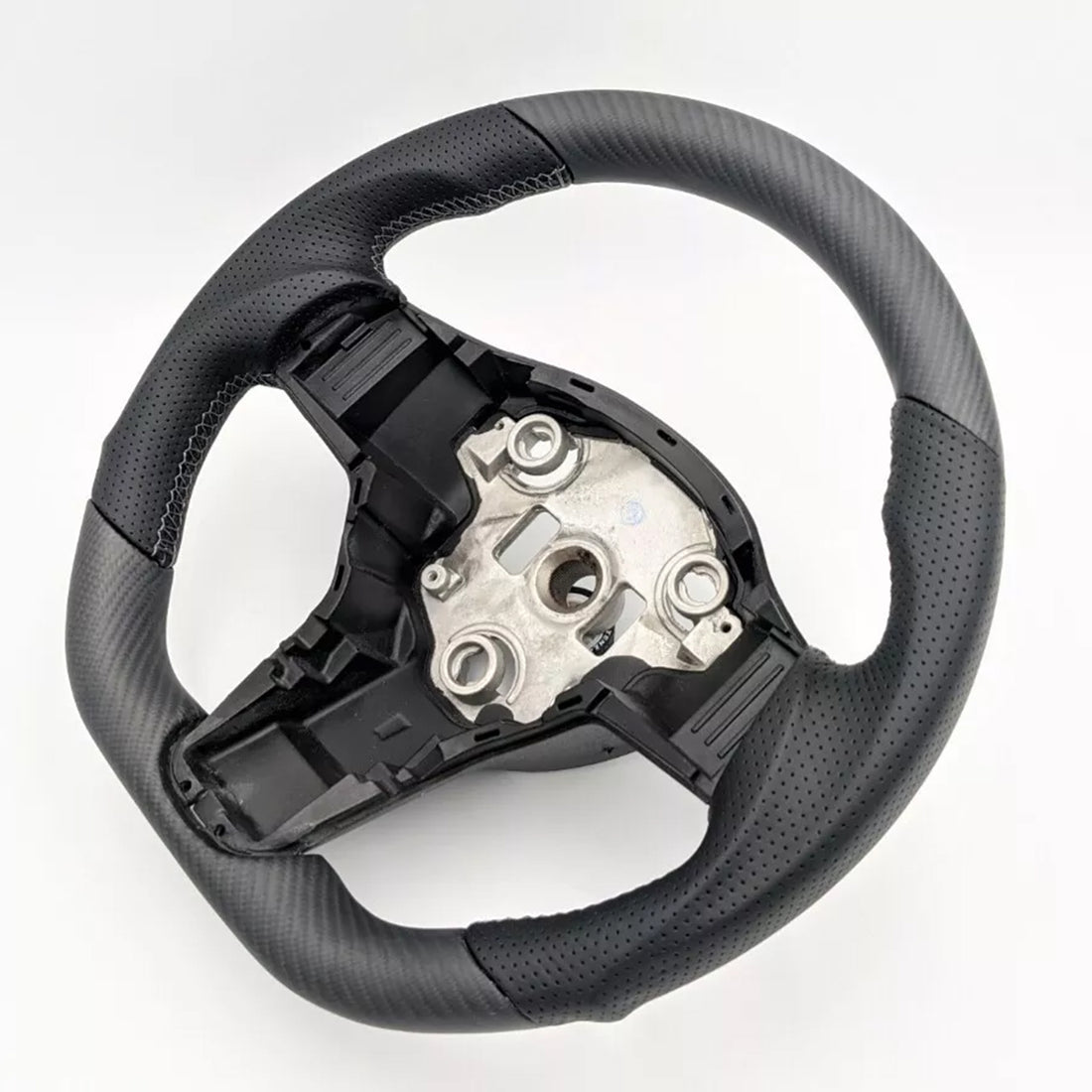 infinaware - Round Steering Wheel Replacement for Tesla Model S / X 2021-2022【Style 1】