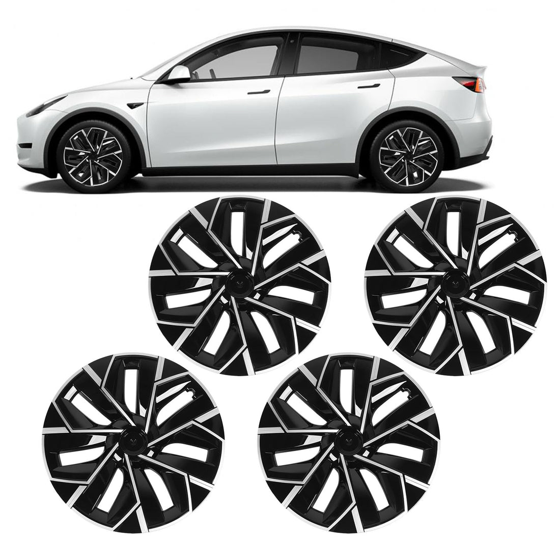 infinaware - 19' Trinan Wheel Covers for Tesla Model Y（4PCS)