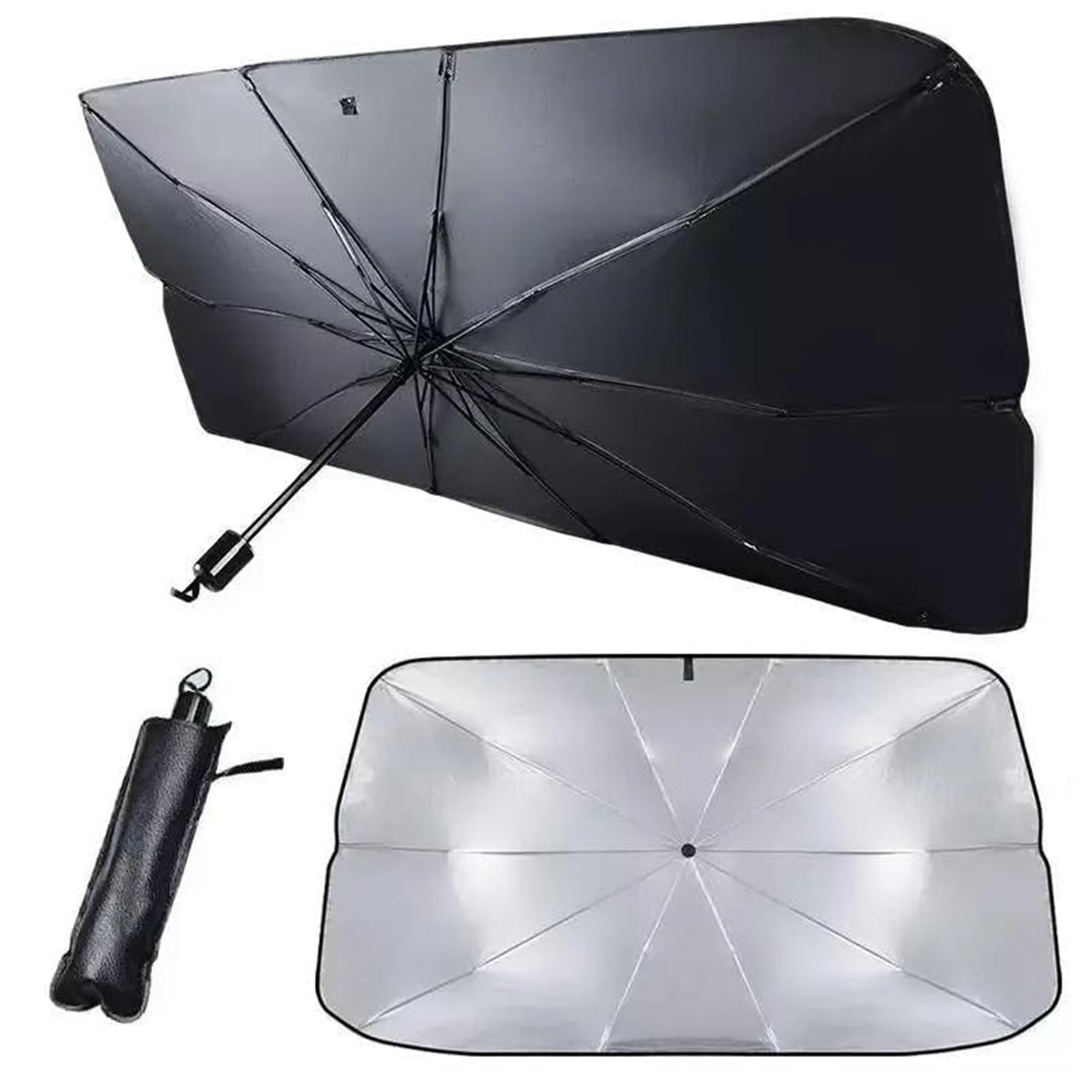 infinaware - Windshield Sun Shade Umbrella for Tesla Model 3/Y/X/S