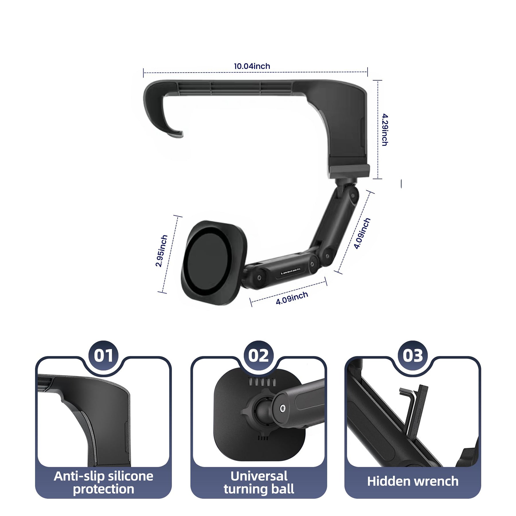 infinaware - Wireless Charging Phone Mount For Tesla Model 3/Y/S/X